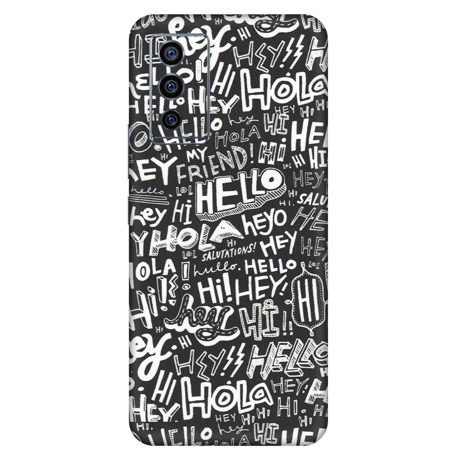 VIVO Z/V/X/T/U/S Series Phone Skins (All Models) - Hi Hello Doodles - Matte Finish (M-25) Vivo V23e (5G)