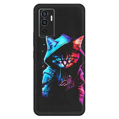 VIVO Z/V/X/T/U/S Series Phone Skins (All Models) - Cyberpunk Cat - Matte Finish (M-45) Vivo V23e (5G)