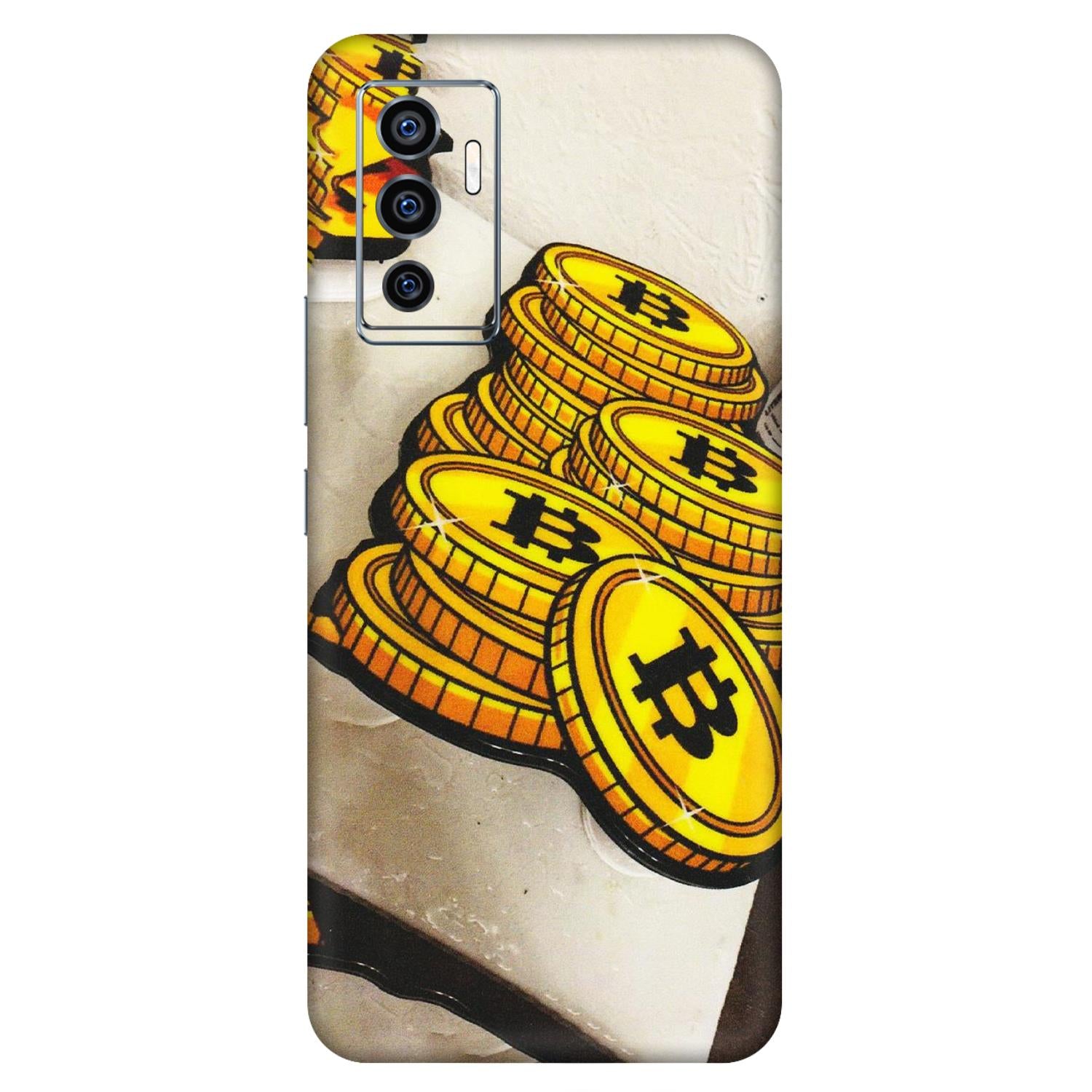 VIVO Z/V/X/T/U/S Series Phone Skins (All Models) - Billionaire Bitcoin Collection - Matte Finish (M-92) Vivo V23e (5G)