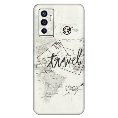VIVO Z/V/X/T/U/S Series Phone Skins (All Models) - Travel Ticket - Transparent Finish (T-06) Vivo V23e (5G)