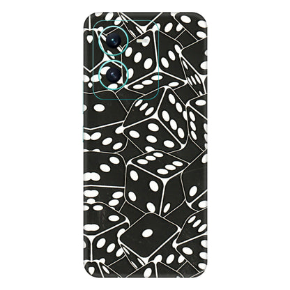 VIVO Z/V/X/T/U/S Series Phone Skins (All Models) - Big Black Dices - 3D Embossed Finish (L-106) Vivo V25 (5G)
