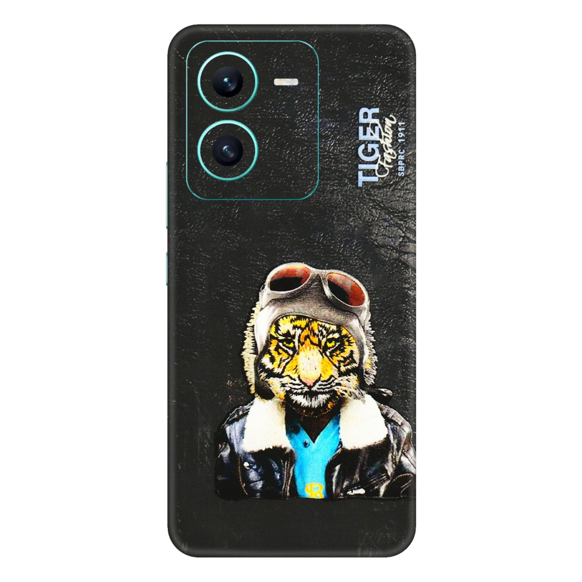 VIVO Z/V/X/T/U/S Series Phone Skins (All Models) - Rider Tiger - 3D Embossed Finish (L-113) Vivo V25 (5G)