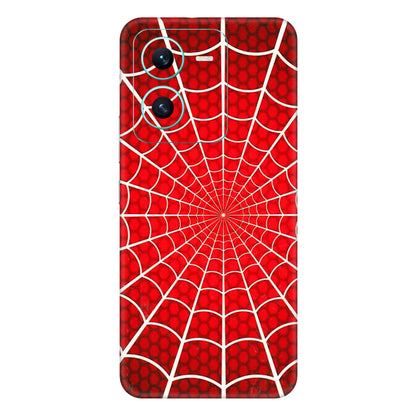 VIVO Z/V/X/T/U/S Series Phone Skins (All Models) - Classic Spidey Web - 3D Embossed Finish (L-115) Vivo V25 (5G)