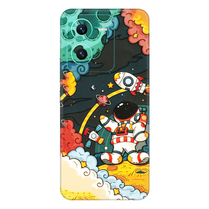VIVO Z/V/X/T/U/S Series Phone Skins (All Models) - Astronauts & Spaceship - 3D Embossed Finish (L-145) Vivo V25 (5G)