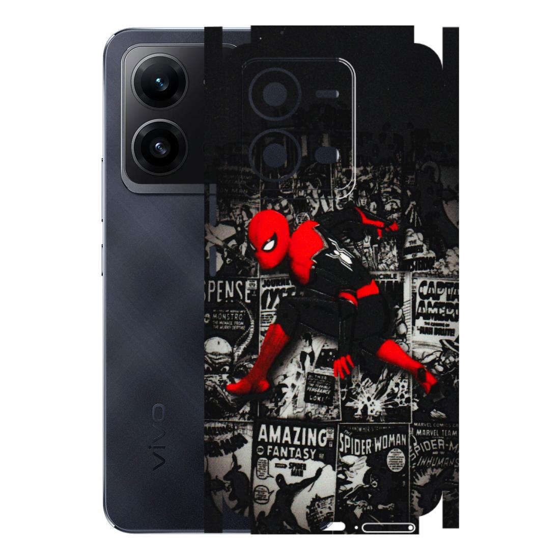 VIVO Z/V/X/T/U/S Series Phone Skins (All Models) - SpiderMan New - 3D Embossed Finish (L-162) Vivo V25 (5G)