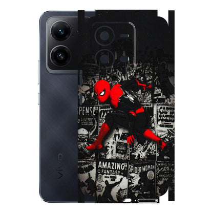 VIVO Z/V/X/T/U/S Series Phone Skins (All Models) - SpiderMan New - 3D Embossed Finish (L-162) Vivo V25 (5G)
