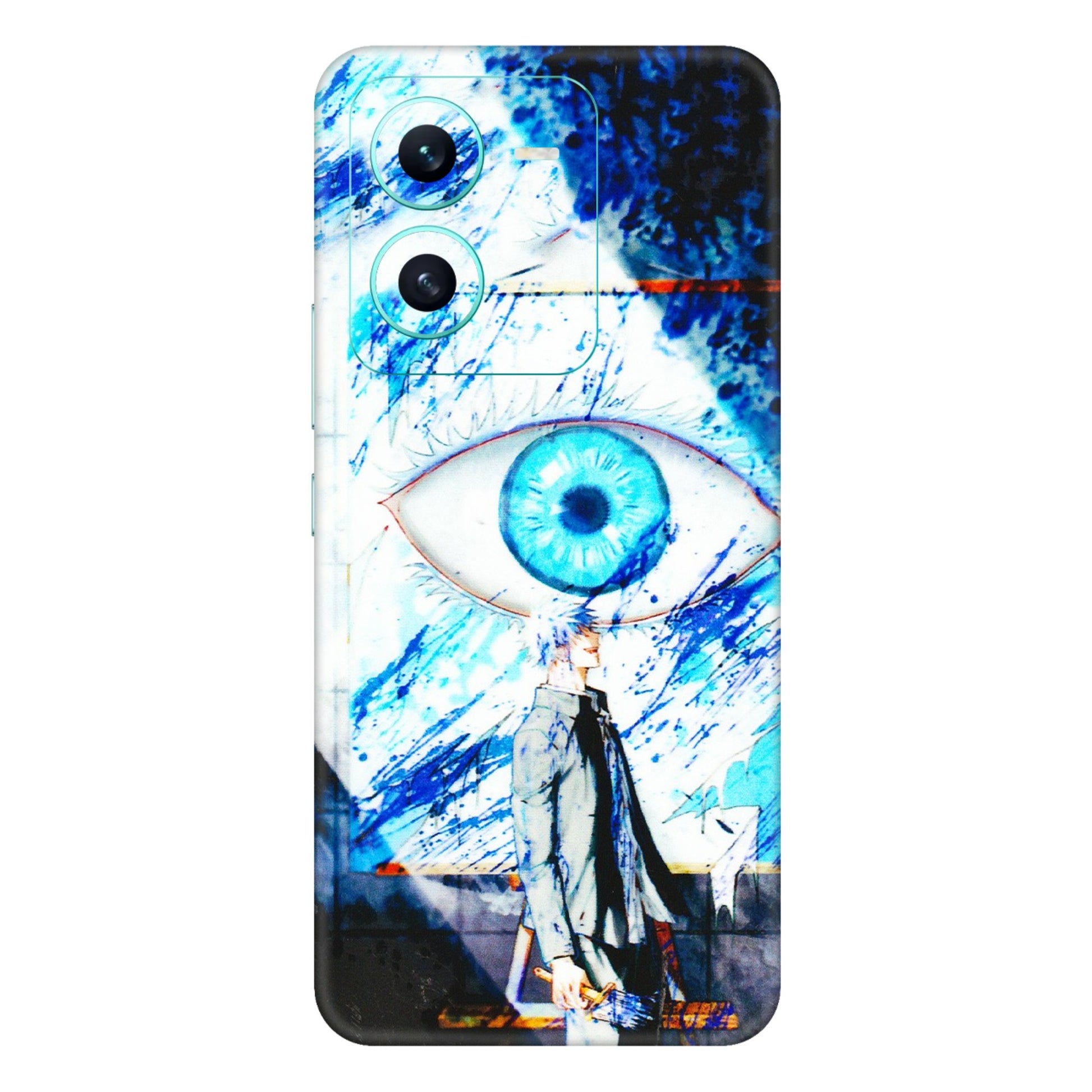 VIVO Z/V/X/T/U/S Series Phone Skins (All Models) - Gojo Satoru evil eye - 3D Embossed Finish (L-239) Vivo V25 (5G)