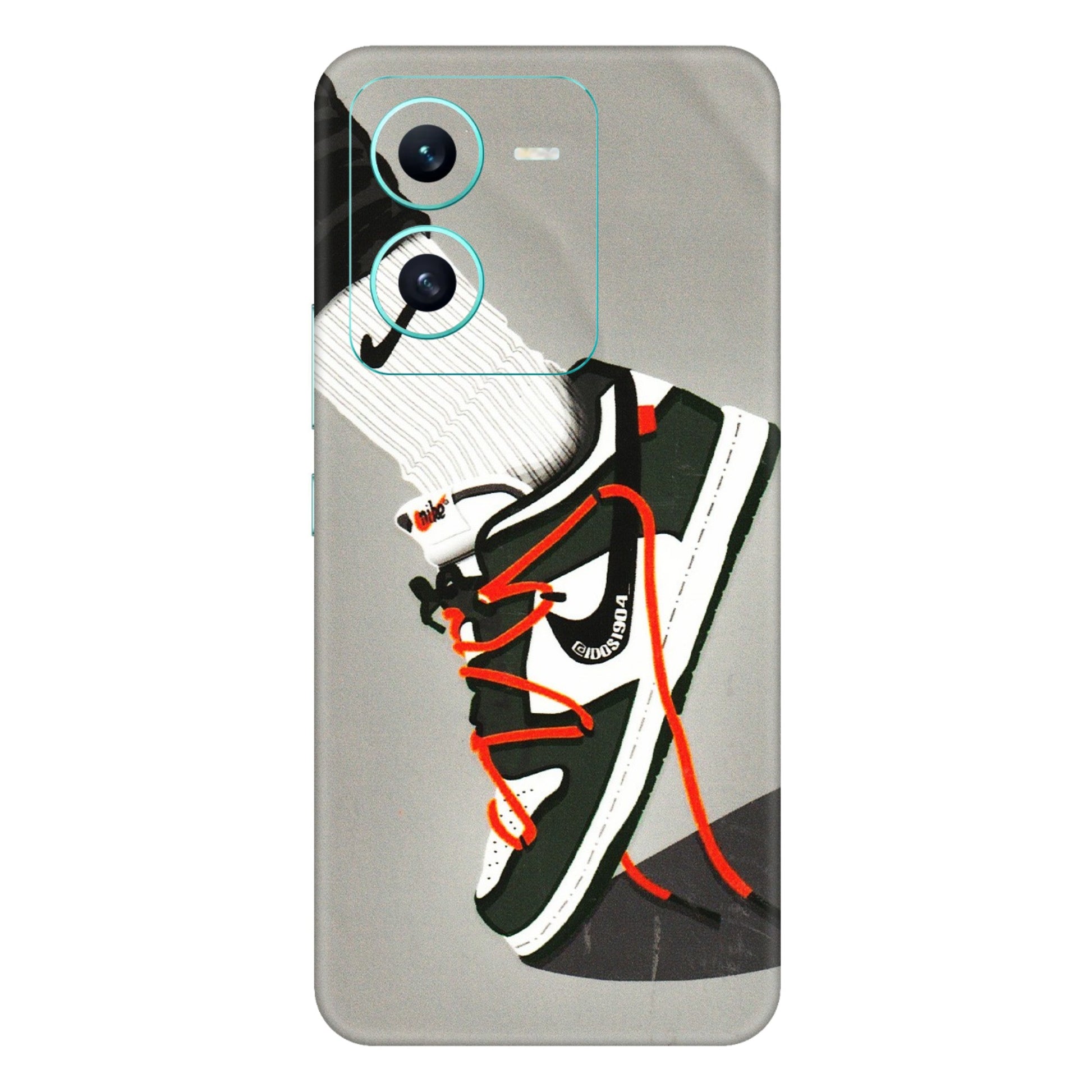 VIVO Z/V/X/T/U/S Series Phone Skins (All Models) - New Grey Sneaker - 3D Embossed Finish (L-261) Vivo V25 (5G)