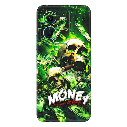 VIVO Z/V/X/T/U/S Series Phone Skins (All Models) - Skull Money - 3D Embossed Finish (L-303) Vivo V25 (5G)