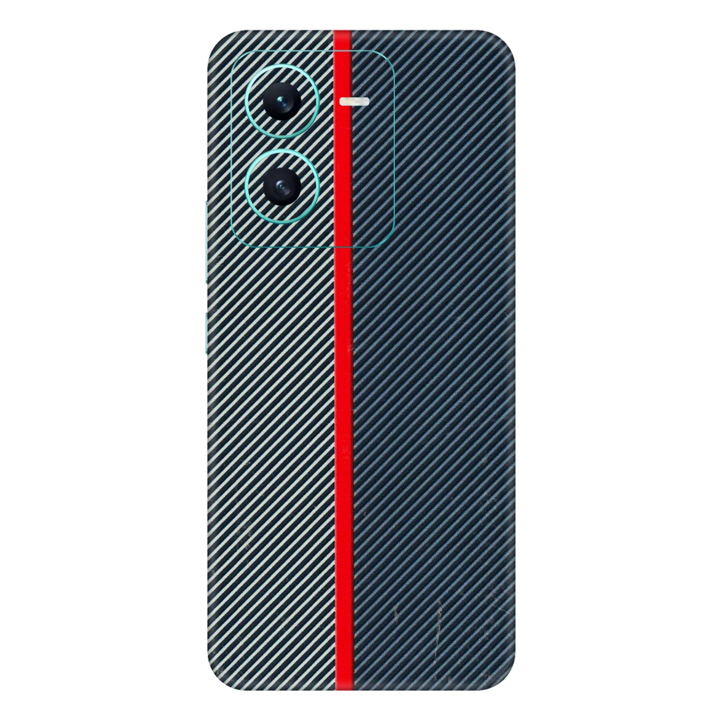 VIVO Z/V/X/T/U/S Series Phone Skins (All Models) - Blue Sober Lines - 3D Embossed Finish (L-305) Vivo V25 (5G)