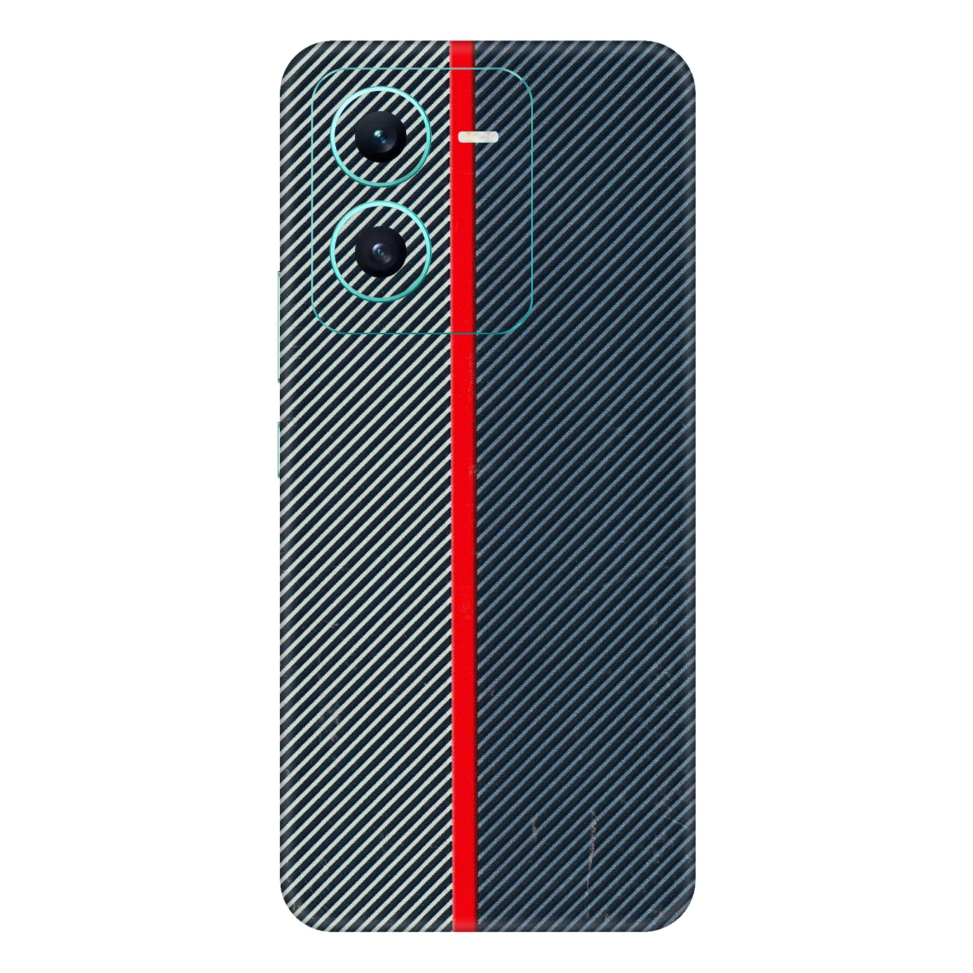 VIVO Z/V/X/T/U/S Series Phone Skins (All Models) - Blue Sober Lines - 3D Embossed Finish (L-305) Vivo V25 (5G)