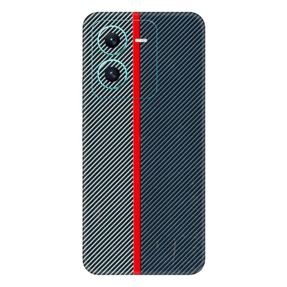 VIVO Z/V/X/T/U/S Series Phone Skins (All Models) - Blue Sober Lines - 3D Embossed Finish (L-305) Vivo V25 (5G)