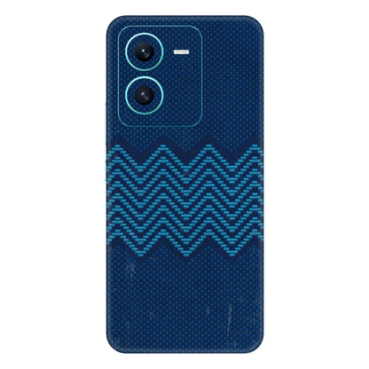 VIVO Z/V/X/T/U/S Series Phone Skins (All Models) - Blue Sober Waves - 3D Embossed Finish (L-306) Vivo V25 (5G)