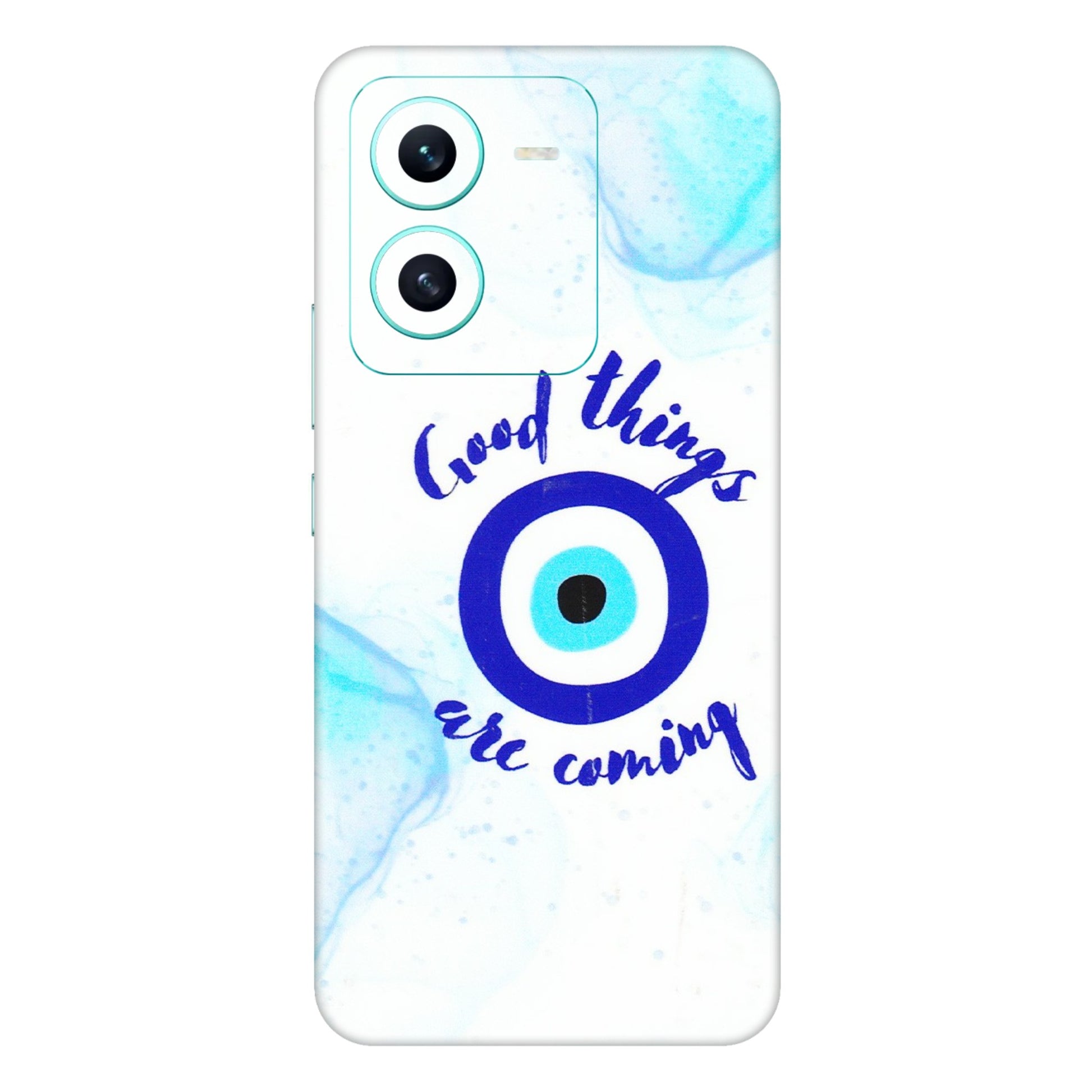 VIVO Z/V/X/T/U/S Series Phone Skins (All Models) - Evil Eye Good Things Are Coming - 3D Embossed Finish (L-322) Vivo V25 (5G)