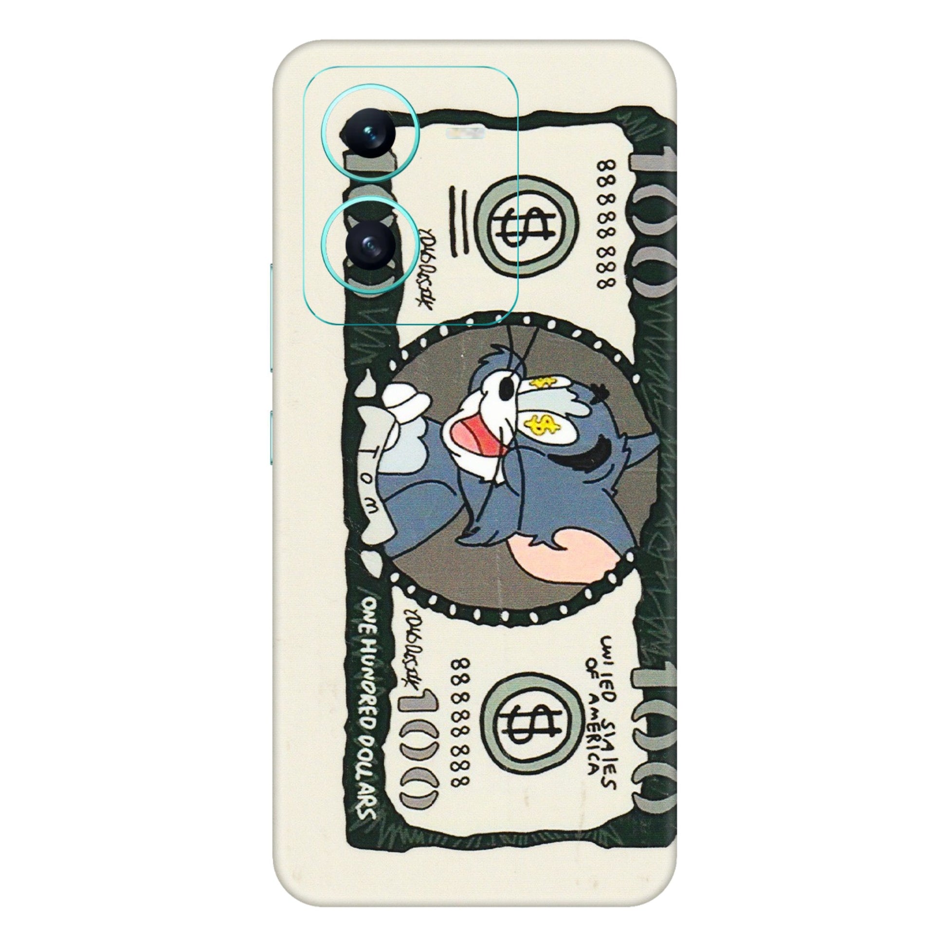 VIVO Z/V/X/T/U/S Series Phone Skins (All Models) - Tom Hundred Dollar - 3D Embossed Finish (L-324) Vivo V25 (5G)