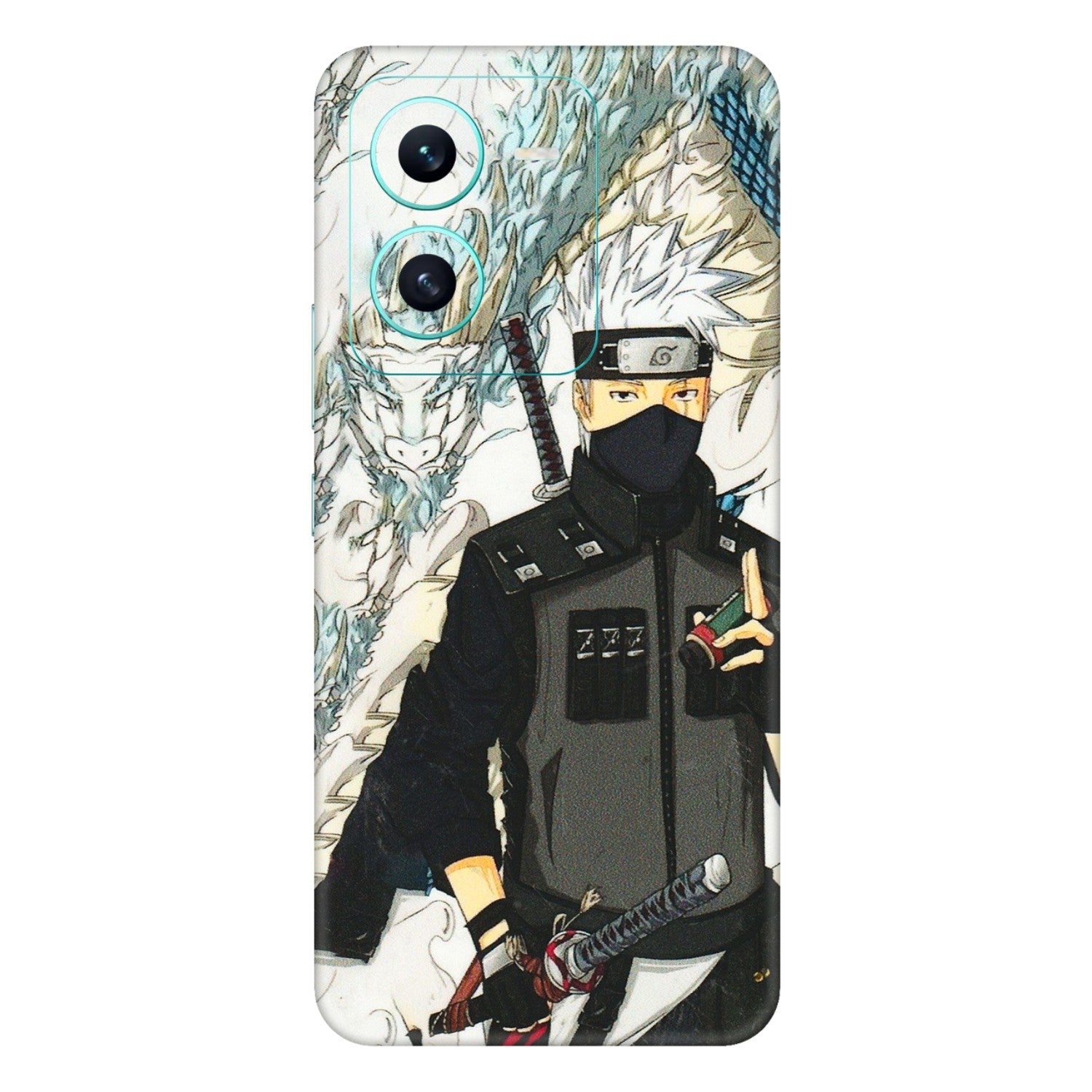 VIVO Z/V/X/T/U/S Series Phone Skins (All Models) - Kakashi Hatake Naruto Anime - 3D Embossed Finish (L-46) Vivo V25 (5G)