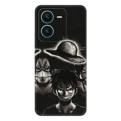 VIVO Z/V/X/T/U/S Series Phone Skins (All Models) - Black Luffy Hat - 3D Embossed Finish (L-57) Vivo V25 (5G)