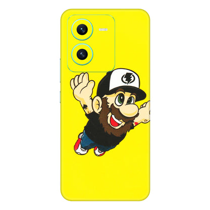 VIVO Z/V/X/T/U/S Series Phone Skins (All Models) - Flying Beardo - 3D Embossed Finish (L-60) Vivo V25 (5G)