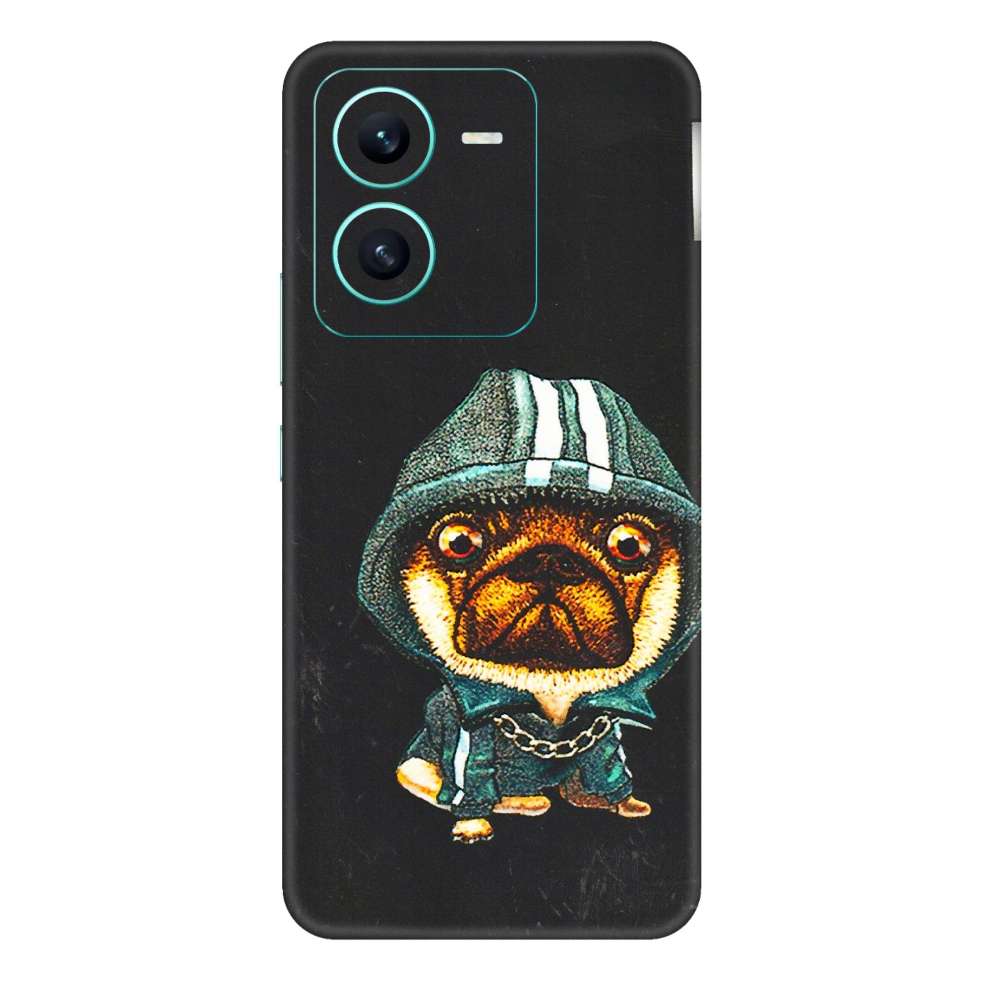 VIVO Z/V/X/T/U/S Series Phone Skins (All Models) - Puppy N Hoodie - 3D Embossed Finish (L-90) Vivo V25 (5G)