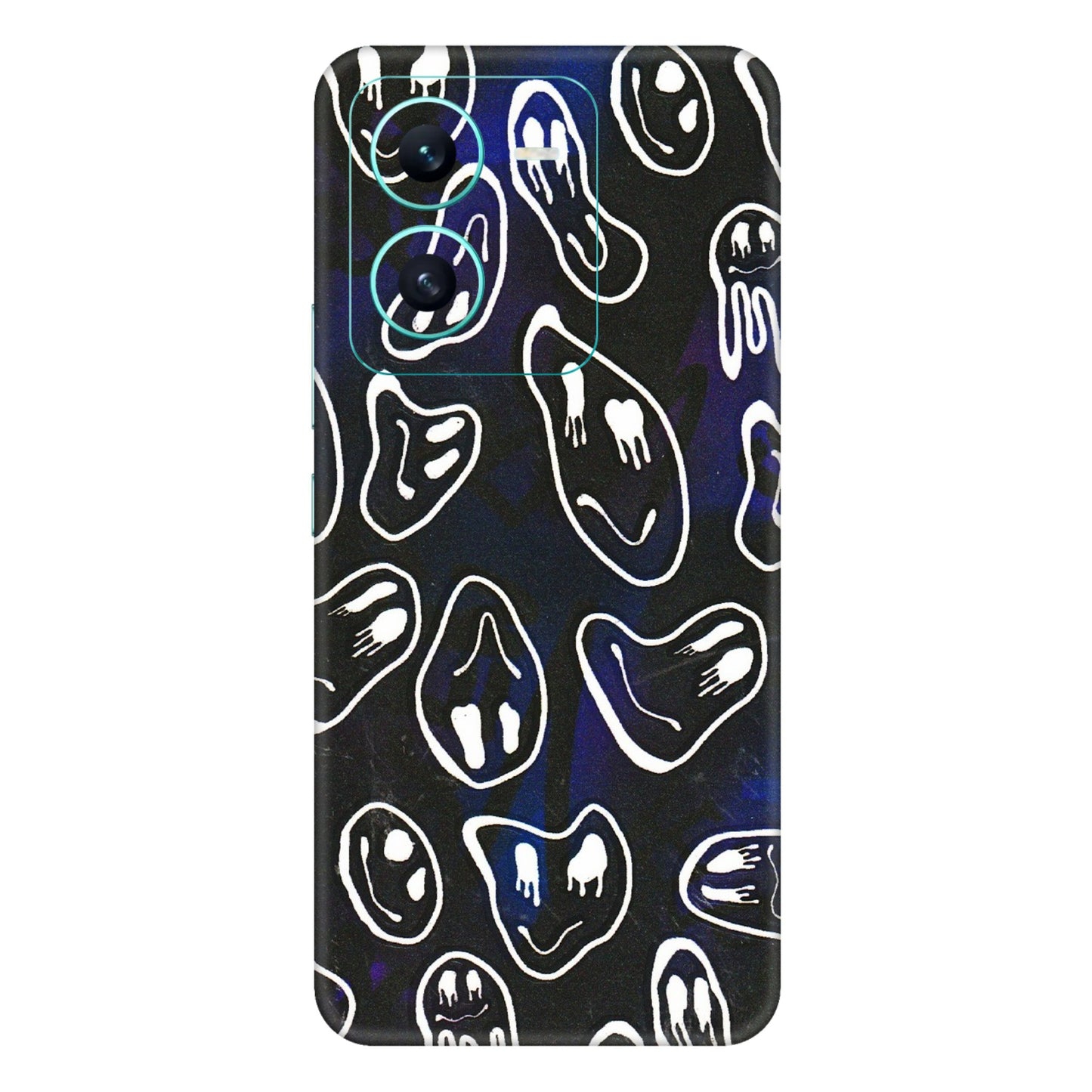 VIVO Z/V/X/T/U/S Series Phone Skins (All Models) - Distorted Smileys - 3D Embossed Finish (L-92) Vivo V25 (5G)