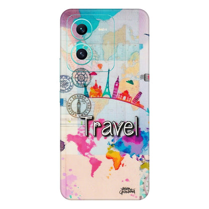 VIVO Z/V/X/T/U/S Series Phone Skins (All Models) - Travel The Wonders - Matte Finish (M-108) Vivo V25 (5G)