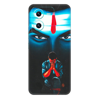 VIVO Z/V/X/T/U/S Series Phone Skins (All Models) - Mahakal Bhakt - Matte Finish (M-112) Vivo V25 (5G)