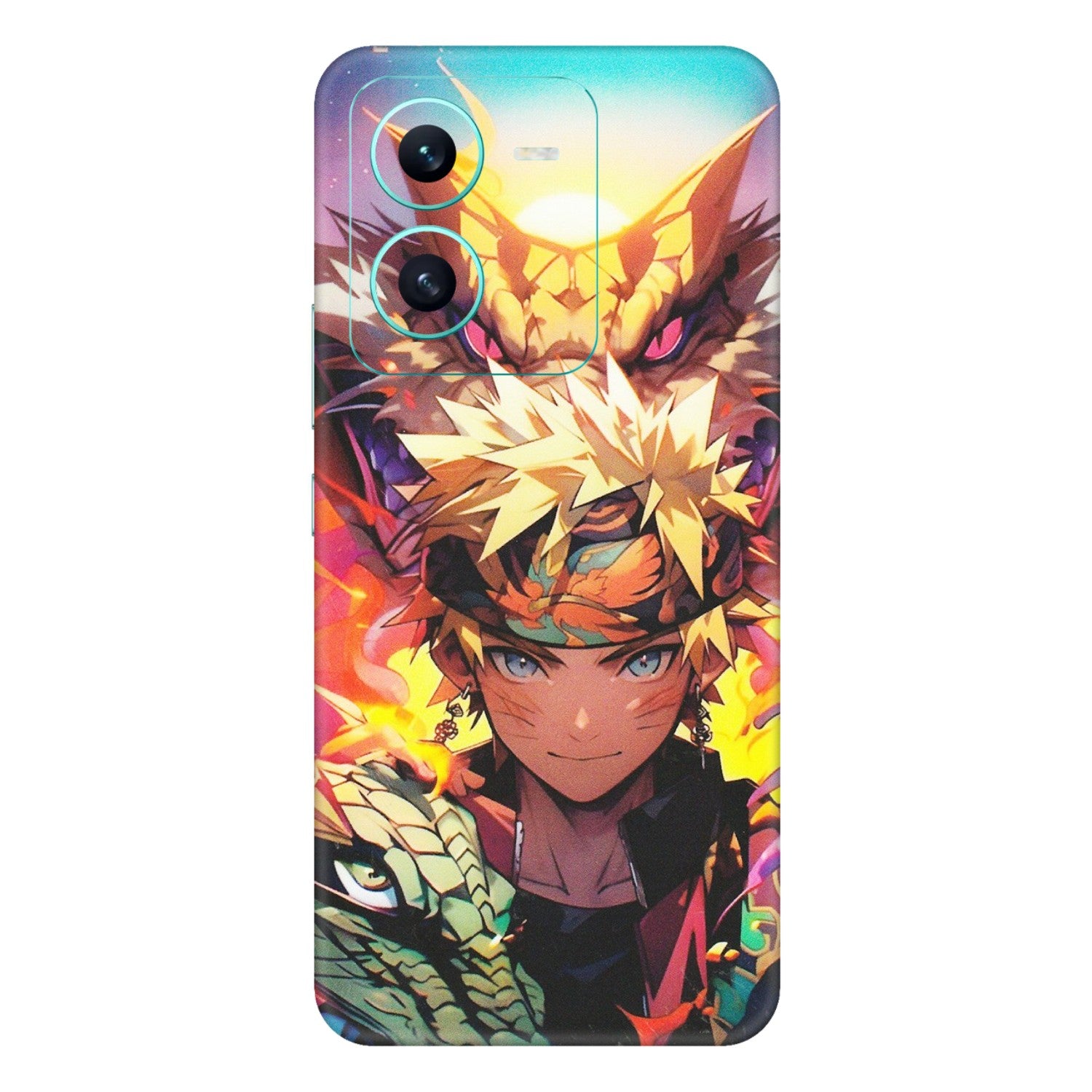 VIVO Z/V/X/T/U/S Series Phone Skins (All Models) - Angry Naruto Anime - Matte Finish (M-148) Vivo V25 (5G)