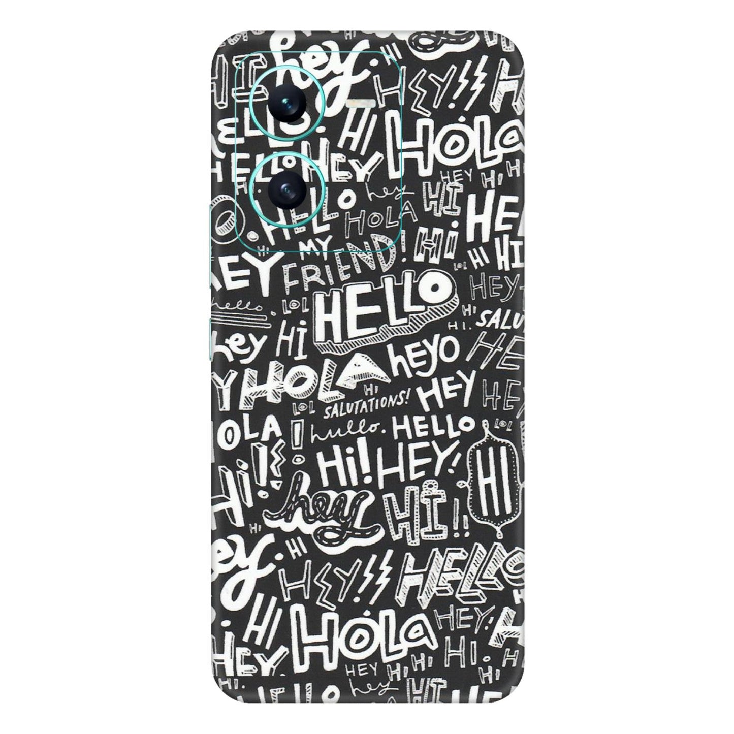 VIVO Z/V/X/T/U/S Series Phone Skins (All Models) - Hi Hello Doodles - Matte Finish (M-25) Vivo V25 (5G)