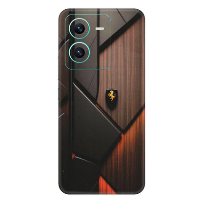 VIVO Z/V/X/T/U/S Series Phone Skins (All Models) - Lambo Beauty Wood Pattern Sober - Matte Finish (M-51) Vivo V25 (5G)