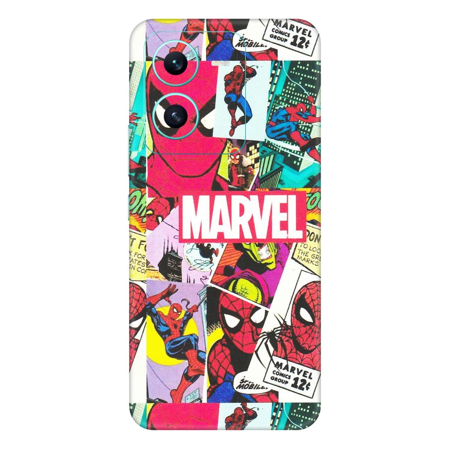 VIVO Z/V/X/T/U/S Series Phone Skins (All Models) - Marvel Comic Spiderman Grafitti - Matte Finish (M-72) Vivo V25 (5G)