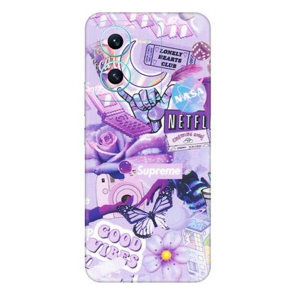 VIVO Z/V/X/T/U/S Series Phone Skins (All Models) - Supreme Purple Magic - Matte Finish (M-88) Vivo V25 (5G)
