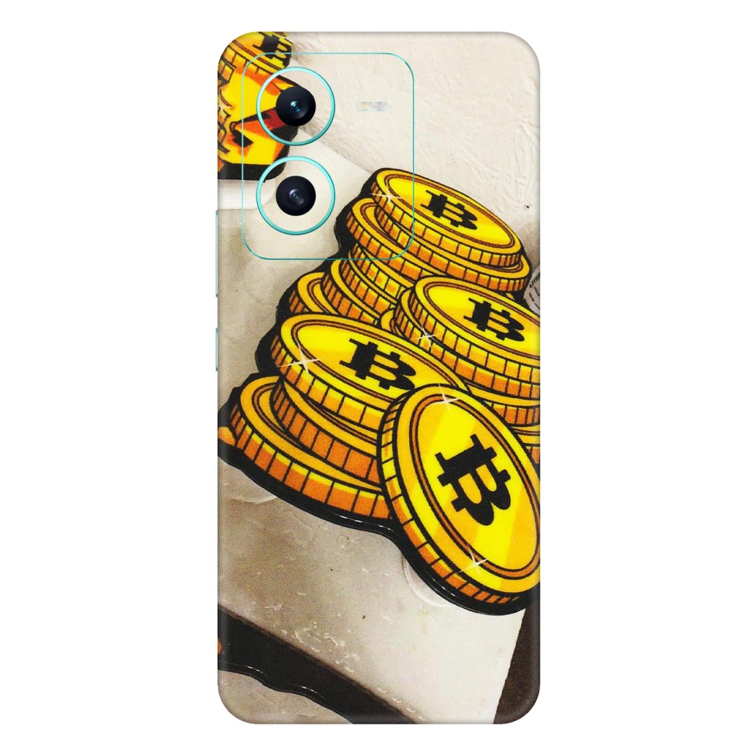 VIVO Z/V/X/T/U/S Series Phone Skins (All Models) - Billionaire Bitcoin Collection - Matte Finish (M-92) Vivo V25 (5G)