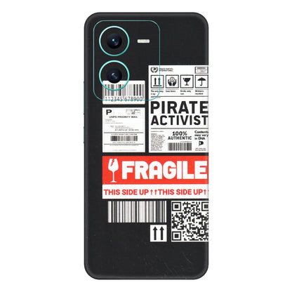 VIVO Z/V/X/T/U/S Series Phone Skins (All Models) - Handle With Care - Matte Finish (M-99) Vivo V25 (5G)
