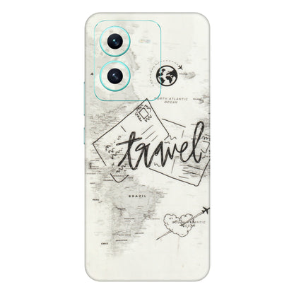 VIVO Z/V/X/T/U/S Series Phone Skins (All Models) - Travel Ticket - Transparent Finish (T-06) Vivo V25 (5G)