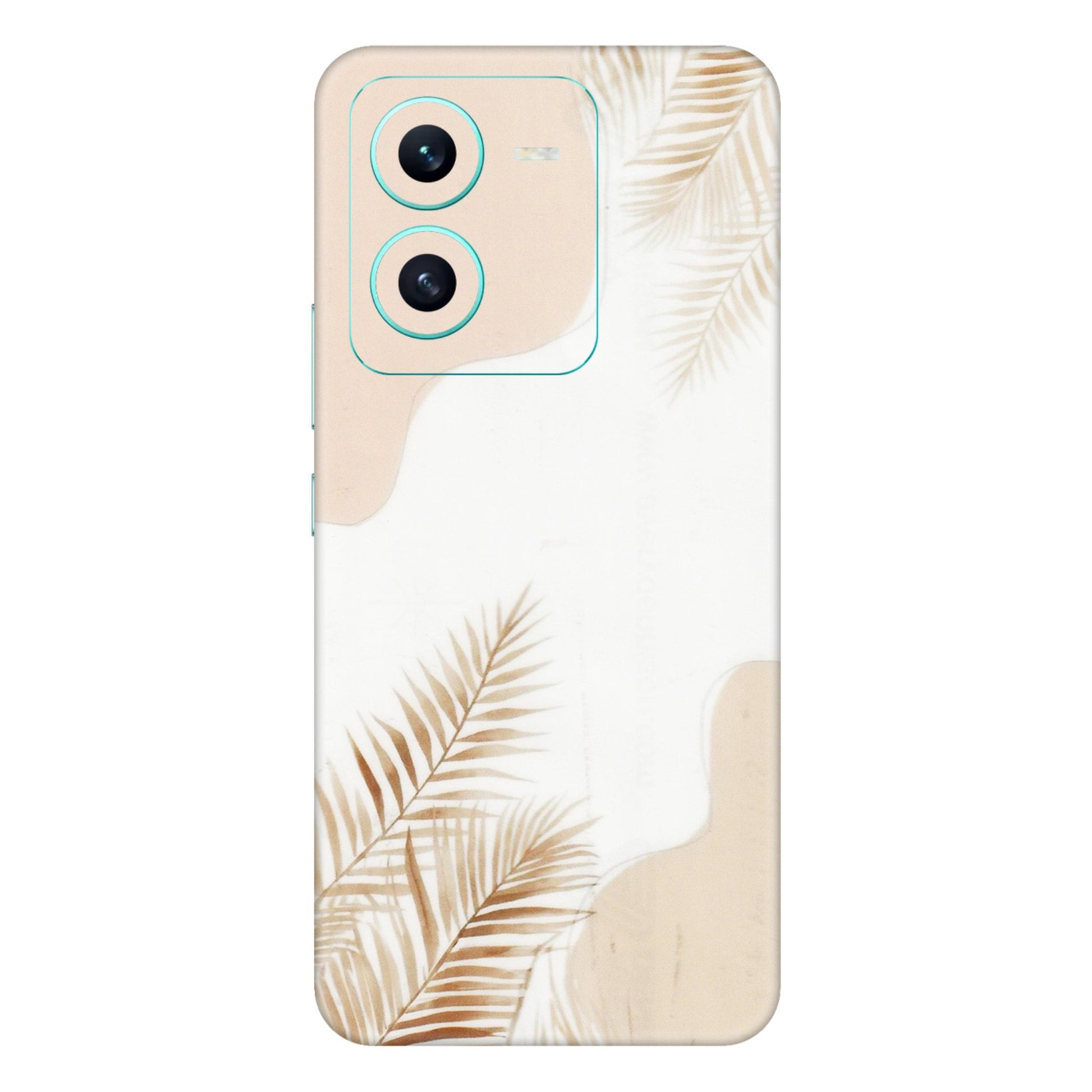 VIVO Z/V/X/T/U/S Series Phone Skins (All Models) - Gold Petals Abstract - Transparent Finish (T-08) Vivo V25 (5G)