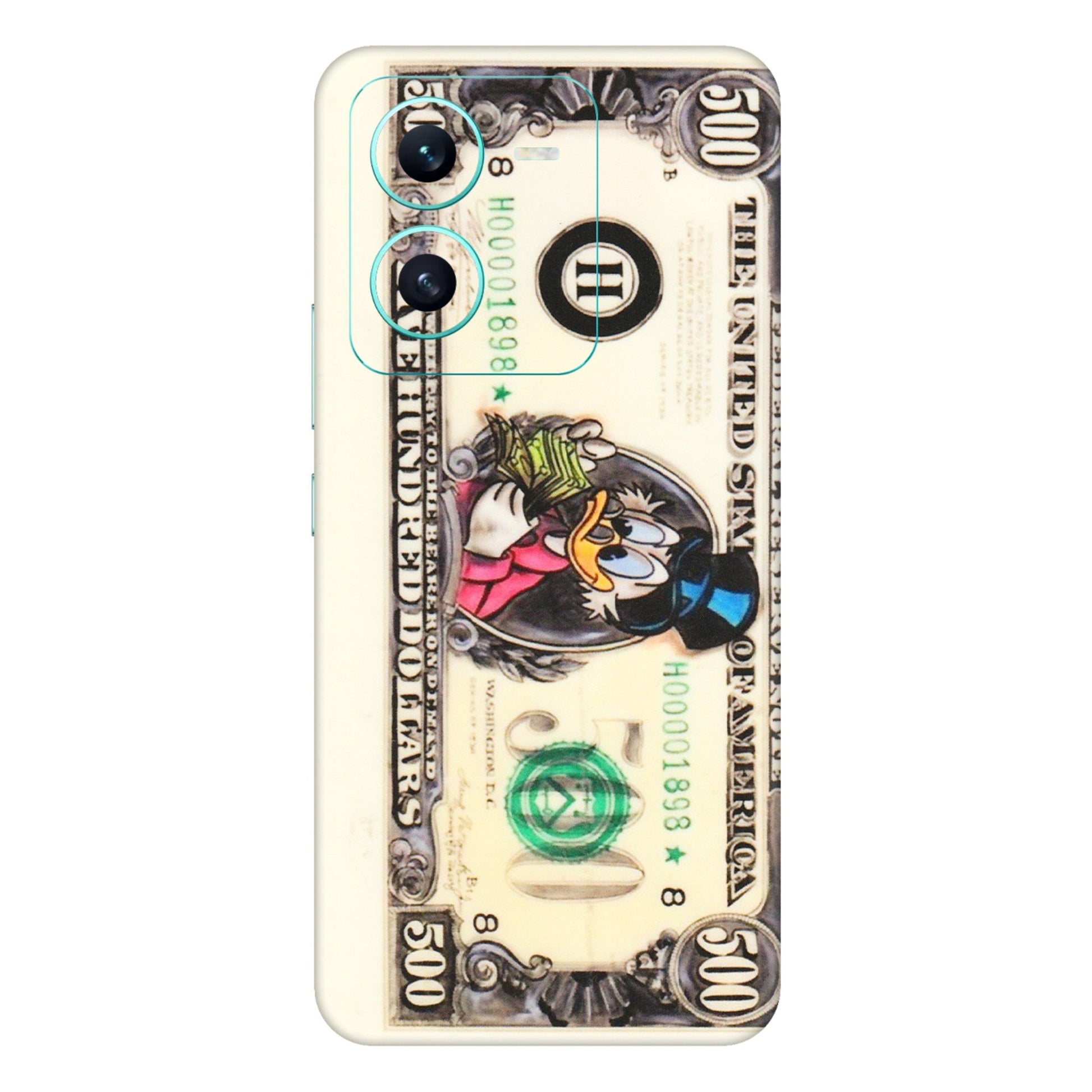 VIVO Z/V/X/T/U/S Series Phone Skins (All Models) - Five Hundred Dollar Duck - Transparent Finish (T-15) Vivo V25 (5G)