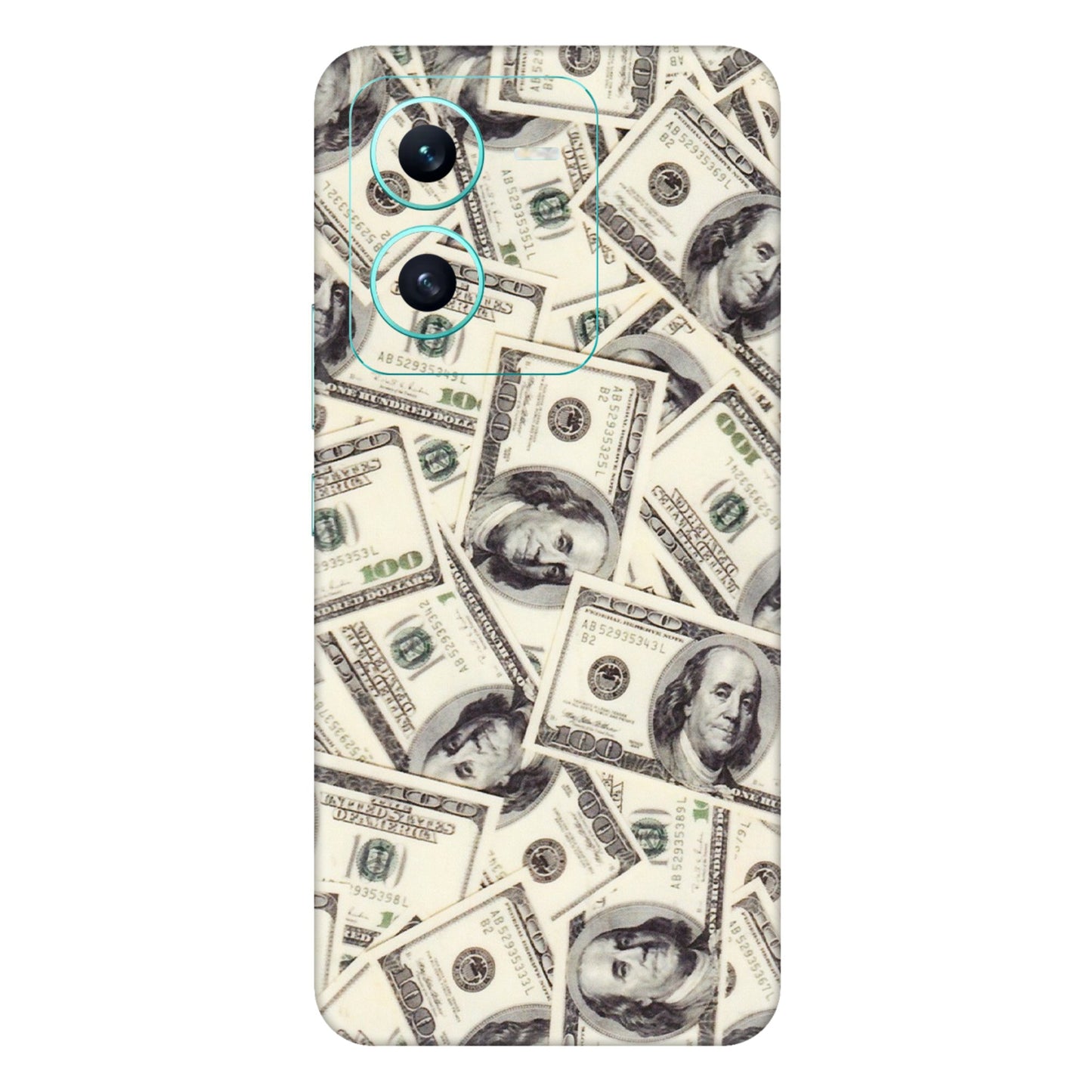 VIVO Z/V/X/T/U/S Series Phone Skins (All Models) - Dollar Lover - Transparent Finish (T-17) Vivo V25 (5G)