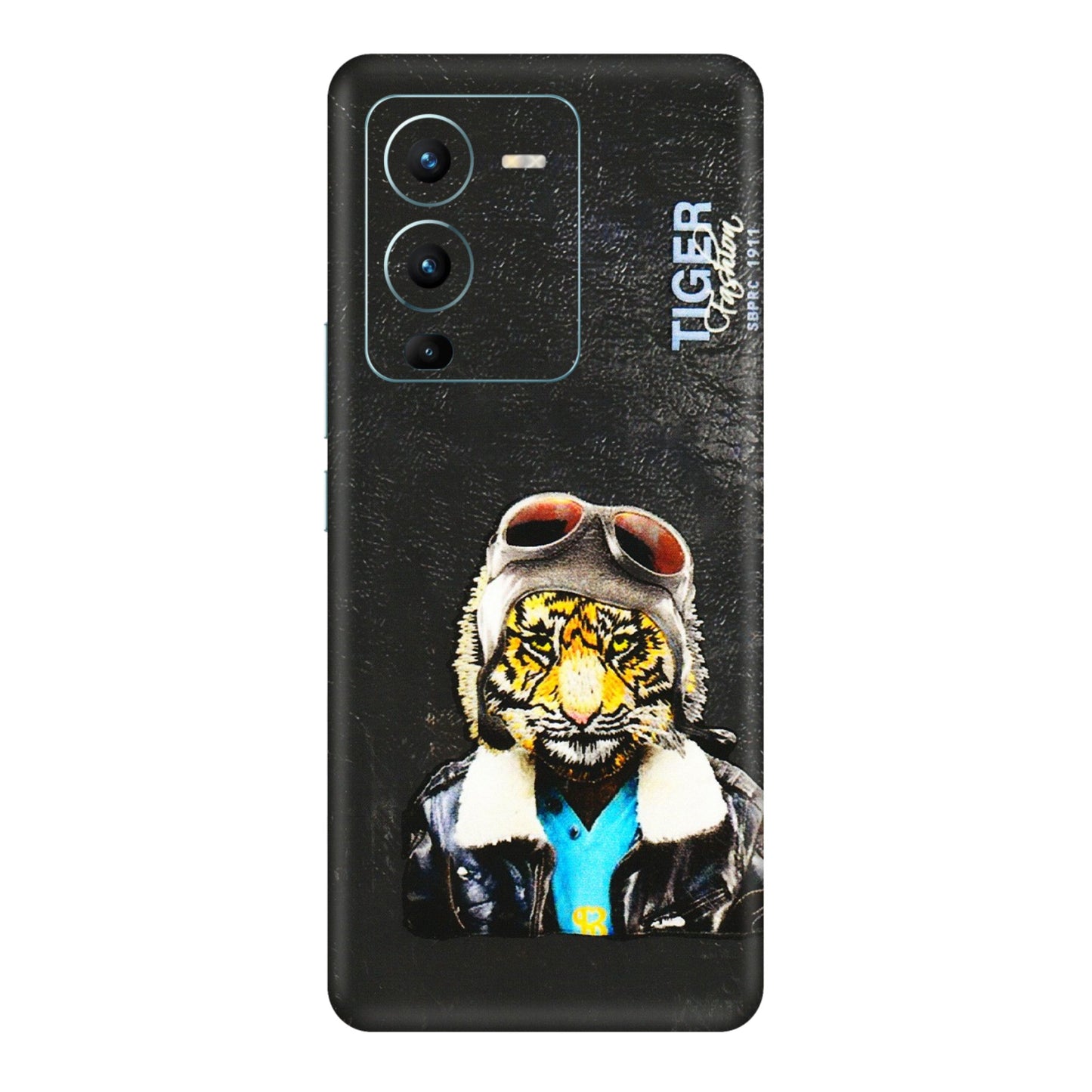 VIVO Z/V/X/T/U/S Series Phone Skins (All Models) - Rider Tiger - 3D Embossed Finish (L-113) Vivo V25 Pro