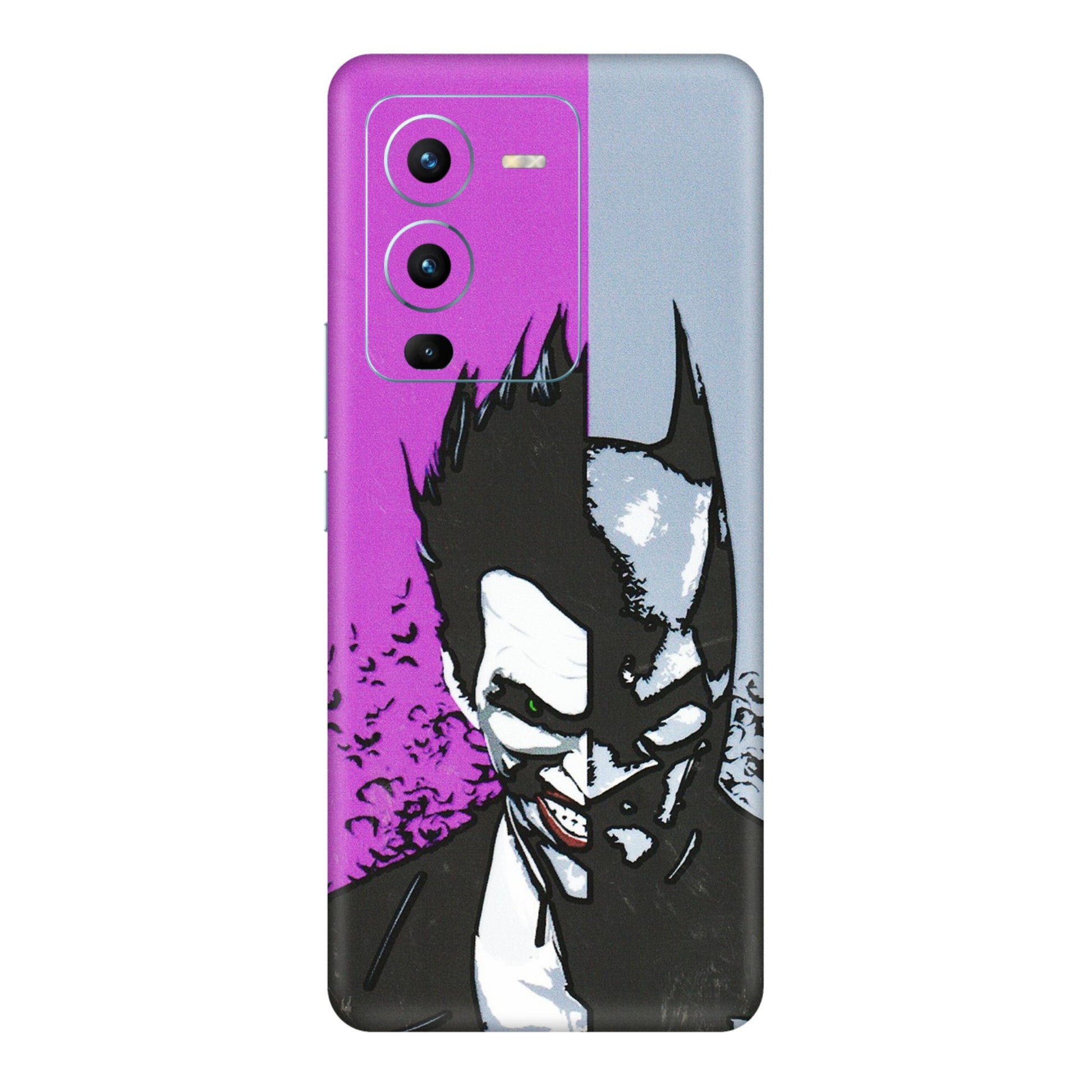 VIVO Z/V/X/T/U/S Series Phone Skins (All Models) - Batman & Joker - 3D Embossed Finish (L-143) Vivo V25 Pro