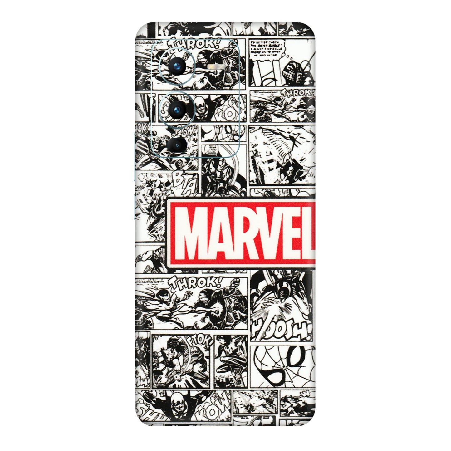 VIVO Z/V/X/T/U/S Series Phone Skins (All Models) - Marvel Comic - 3D Embossed Finish (L-171) Vivo V25 Pro
