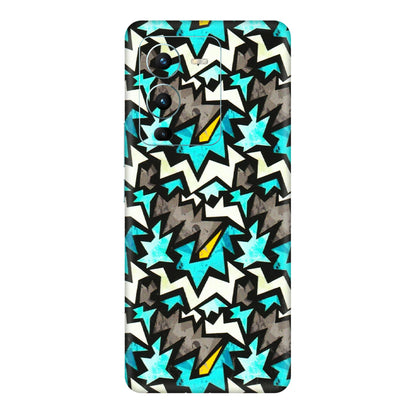 VIVO Z/V/X/T/U/S Series Phone Skins (All Models) - Funky Zig Zag - 3D Embossed Finish (L-223) Vivo V25 Pro