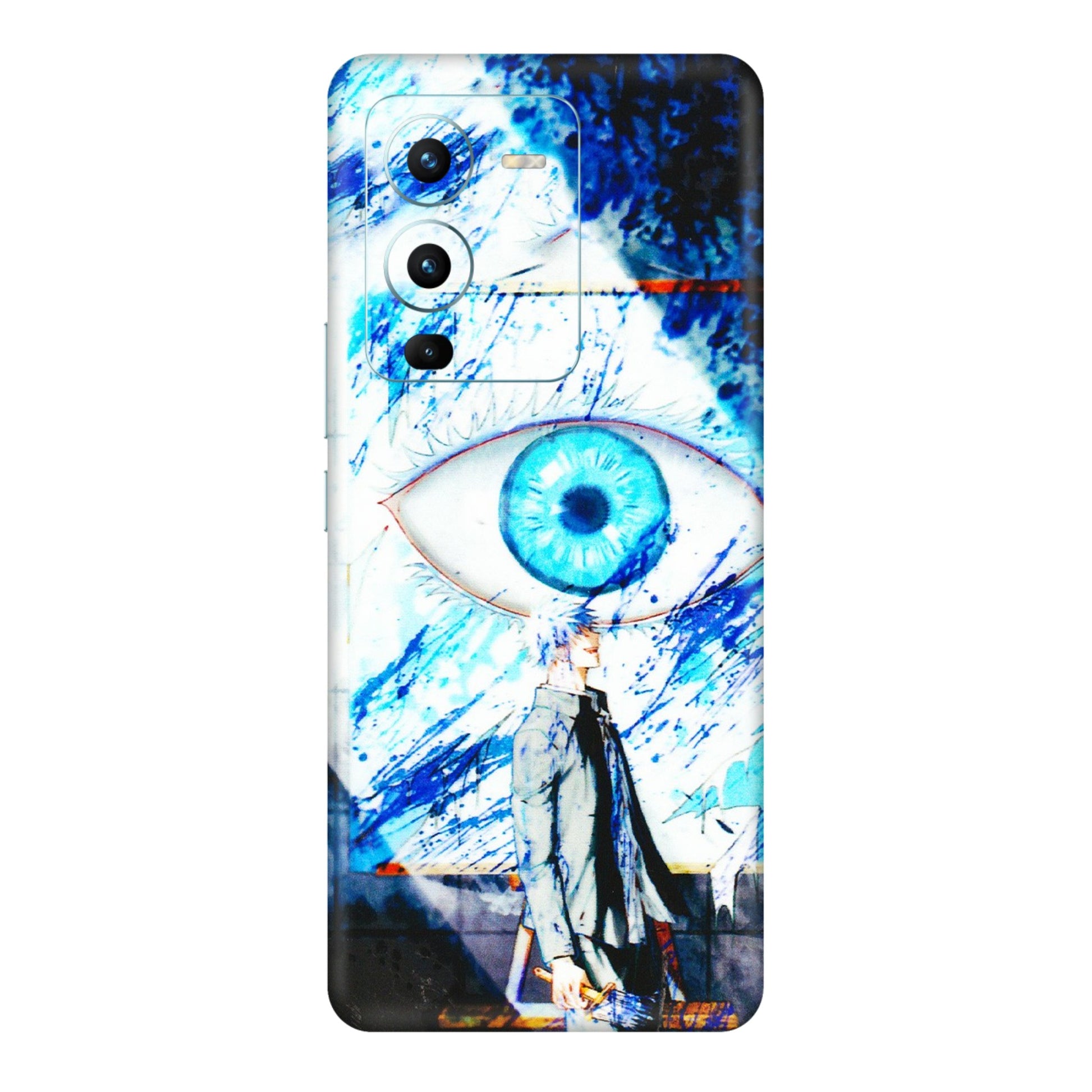 VIVO Z/V/X/T/U/S Series Phone Skins (All Models) - Gojo Satoru evil eye - 3D Embossed Finish (L-239) Vivo V25 Pro