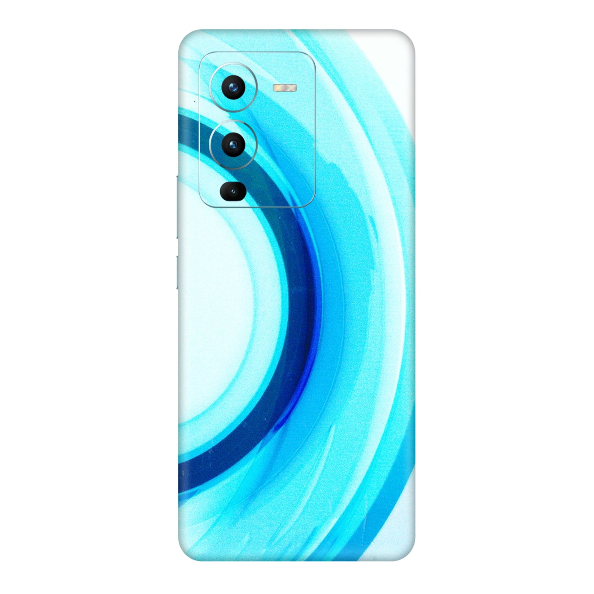 VIVO Z/V/X/T/U/S Series Phone Skins (All Models) - The Blue Curve - 3D Embossed Finish (L-244) Vivo V25 Pro