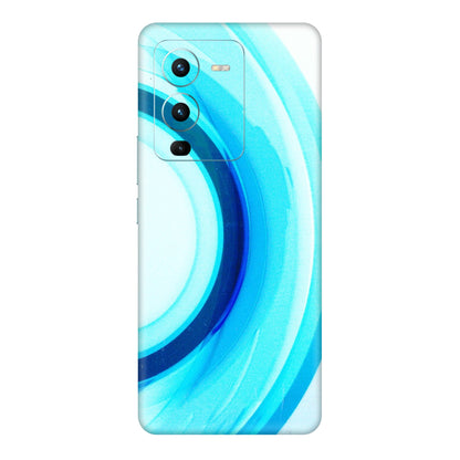VIVO Z/V/X/T/U/S Series Phone Skins (All Models) - The Blue Curve - 3D Embossed Finish (L-244) Vivo V25 Pro