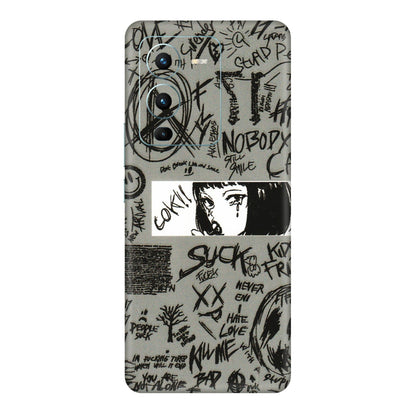 VIVO Z/V/X/T/U/S Series Phone Skins (All Models) - Never Have Love Anime - 3D Embossed Finish (L-260) Vivo V25 Pro