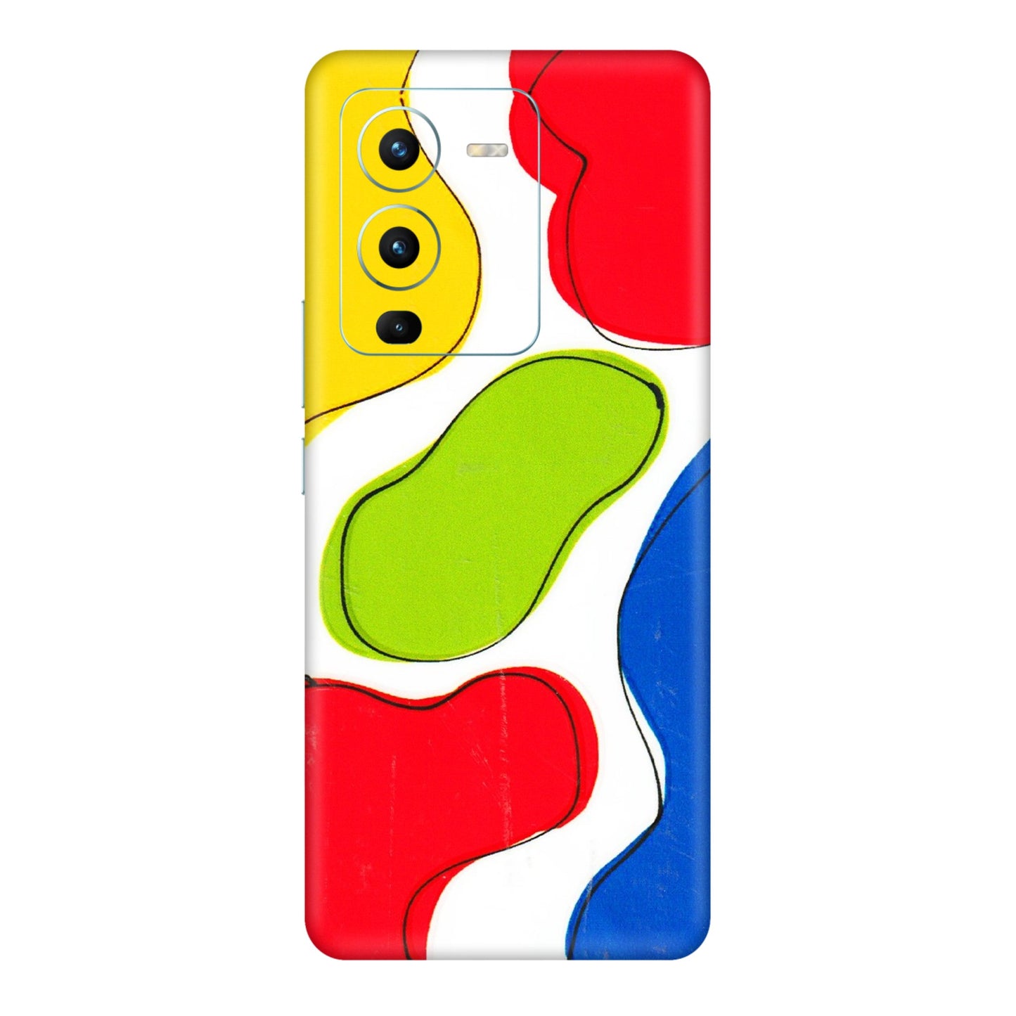 VIVO Z/V/X/T/U/S Series Phone Skins (All Models) - RGB Colour Paint - 3D Embossed Finish (L-284) Vivo V25 Pro