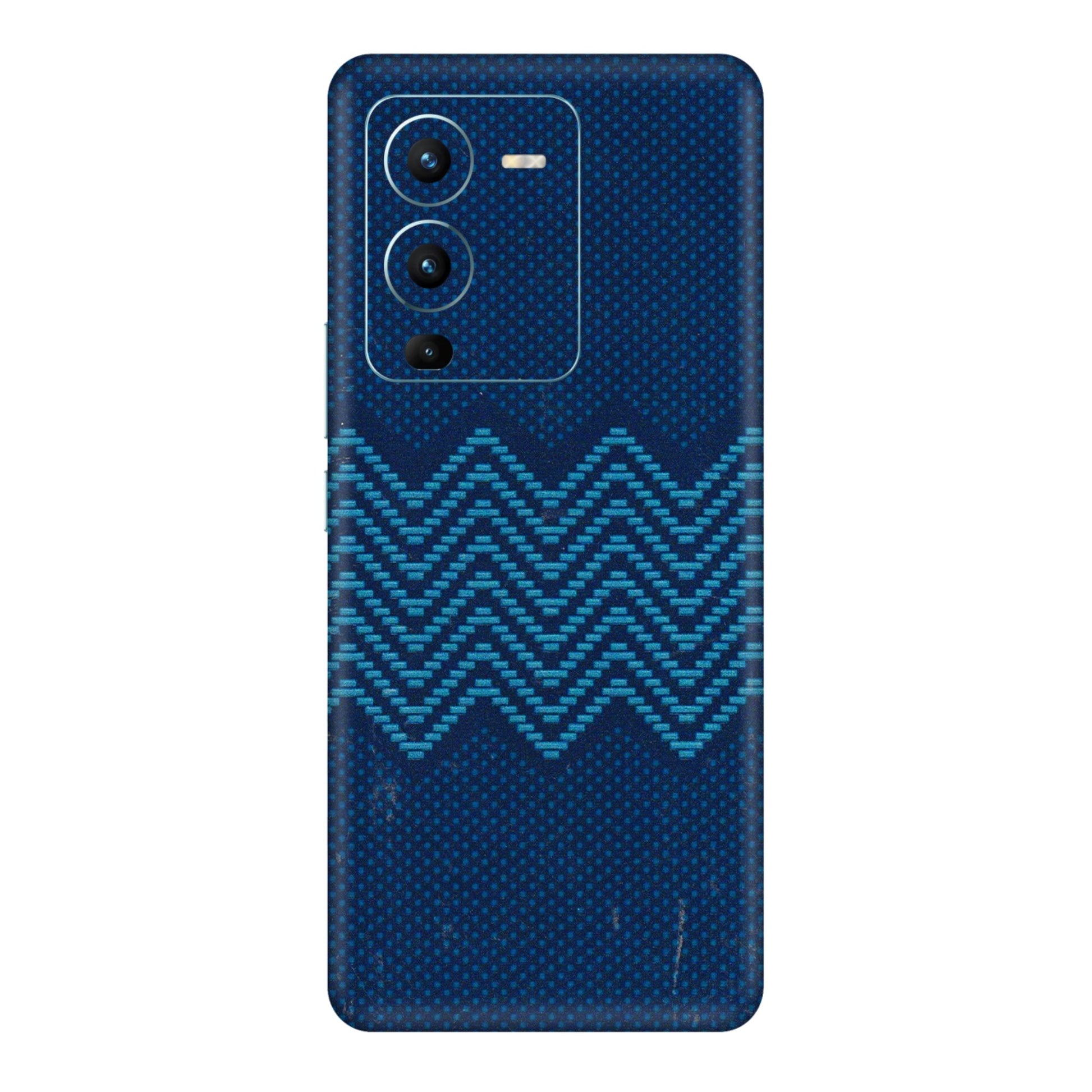 VIVO Z/V/X/T/U/S Series Phone Skins (All Models) - Blue Sober Waves - 3D Embossed Finish (L-306) Vivo V25 Pro