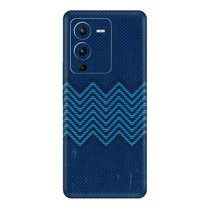 VIVO Z/V/X/T/U/S Series Phone Skins (All Models) - Blue Sober Waves - 3D Embossed Finish (L-306) Vivo V25 Pro