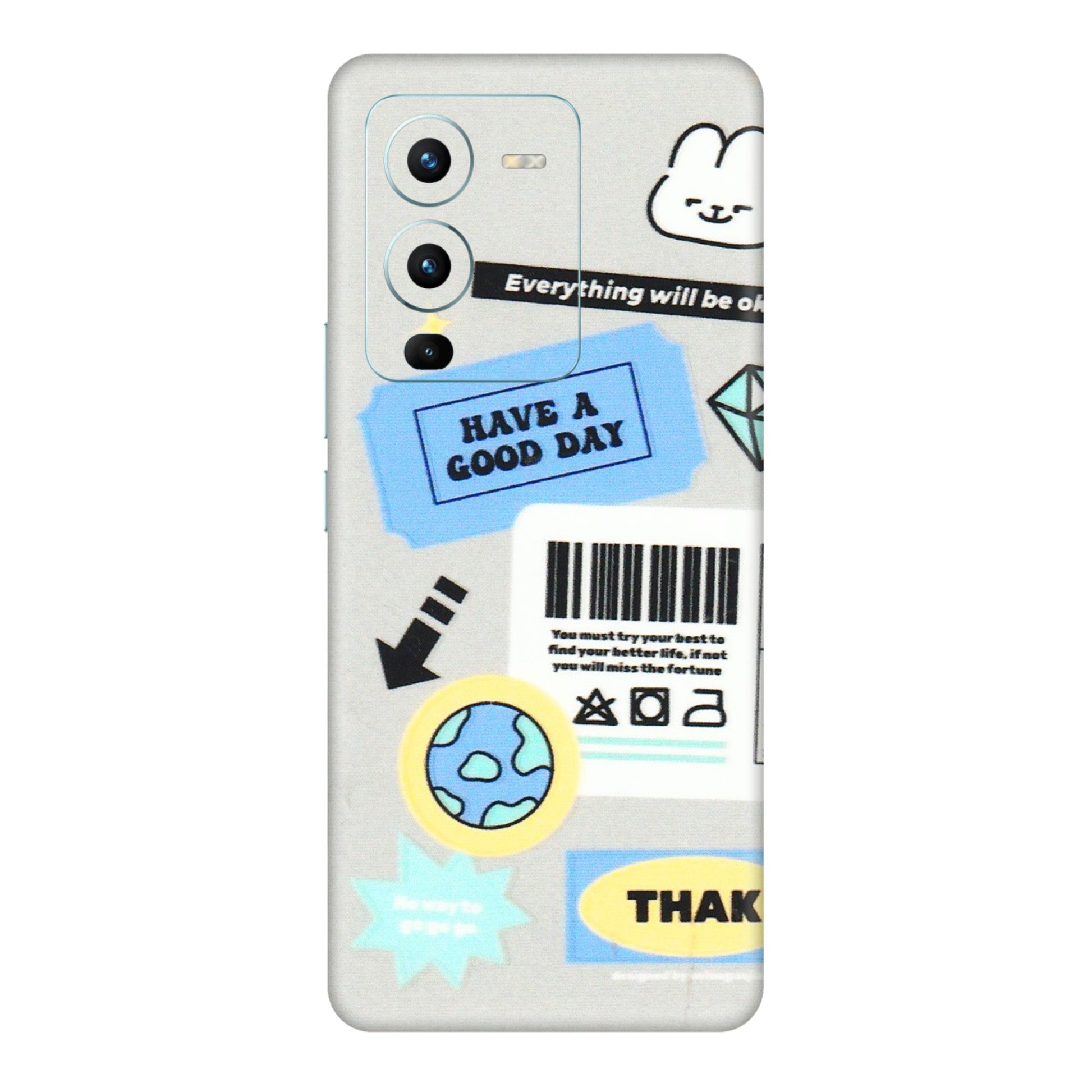 VIVO Z/V/X/T/U/S Series Phone Skins (All Models) - Will Be Okay Design - 3D Embossed Finish (L-316) Vivo V25 Pro