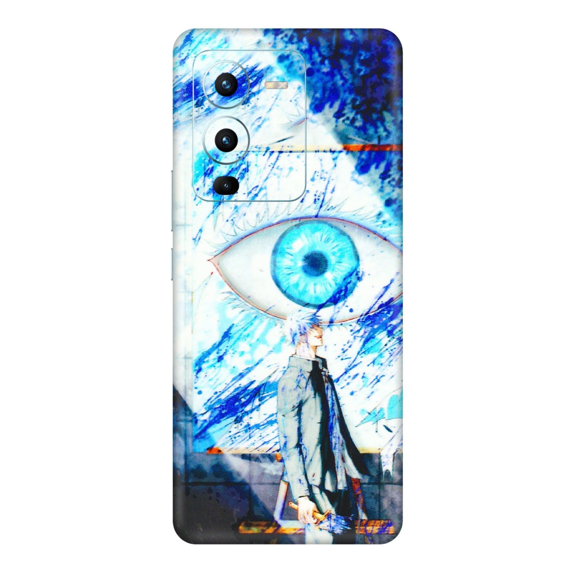 VIVO Z/V/X/T/U/S Series Phone Skins (All Models) - Anime Sea Blue Eye - 3D Embossed Finish (L-318) Vivo V25 Pro